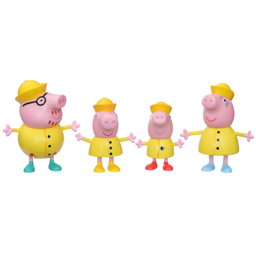 peppa pig familie pig regenpak hasbro speelfiguren