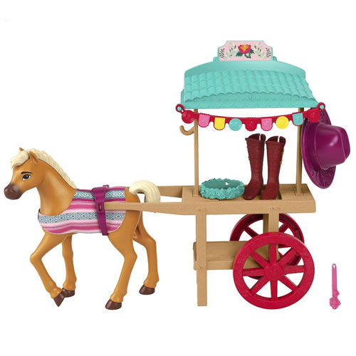 Paarden Rij-Uitrusting Kar Mattel Speelgoedpaard