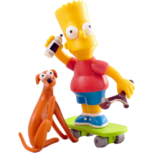 Bart Simpson & Santa's Little Helper Playmates Toys Actiefiguren