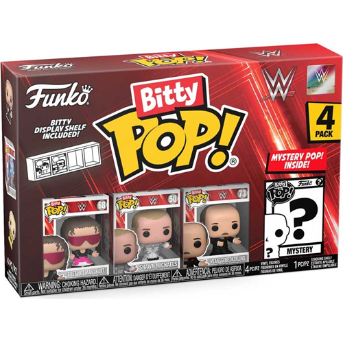 wwe bret hit man hart shawn michaels mean gene okerlund funko bitty pop
