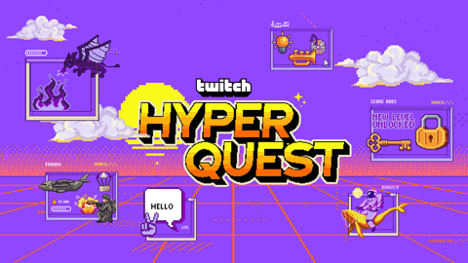 Twitch lanca desafio Hyper Quest para apoiar parceiros e engajar comunidades POP CYBER