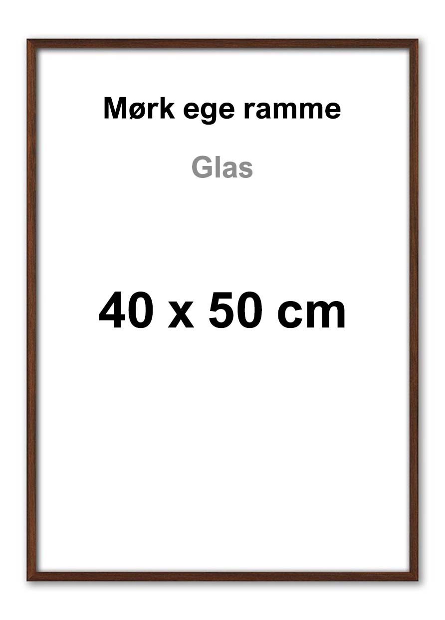 40x50-MørkEgeRamme