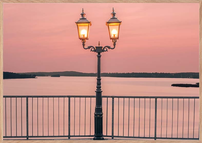 sommer fotoplakat lyserød