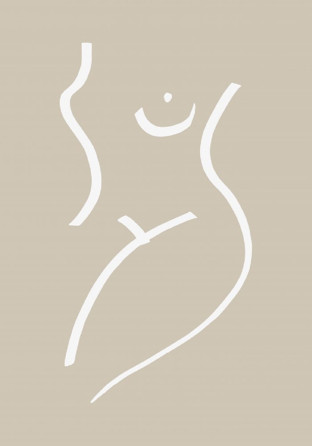 body-sketch-sand-poster