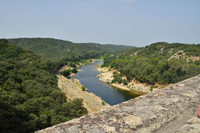 Pont du Gard: Udsigt mod vest