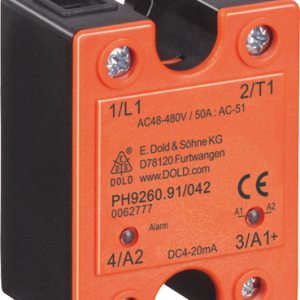 Solid-state relä / kontaktor med analog ingång för styrning av pulspaket PH 9260/042