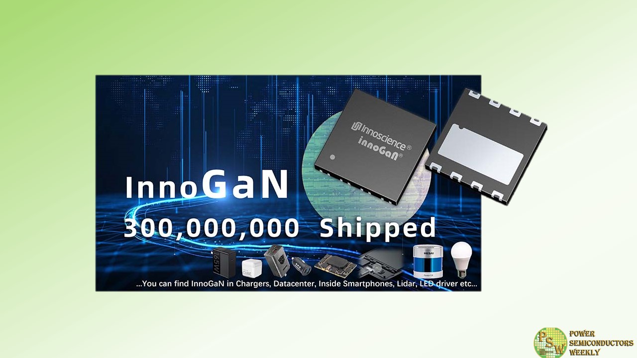 Innoscience Technology Shipped over 300 million InnoGan Chips