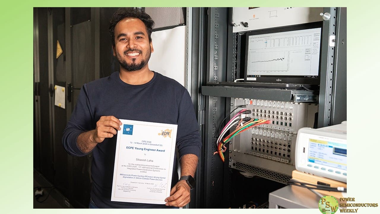 Sibasish Laha of Fraunhofer IISB Wins Young Engineer Award of the ECPE
