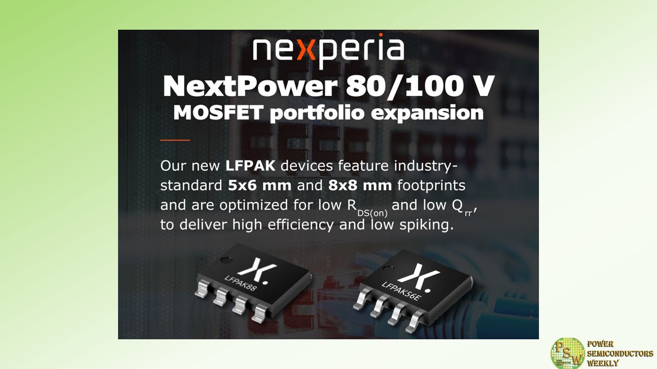 Nexperia Keeps on Expanding its NextPower 80 V and 100 V MOSFET Portfolio