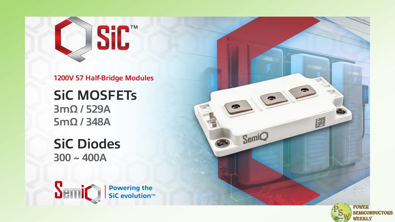 SemiQ Adds S7 Package to QSiC™ Family of 1200V HB MOSFET and Schottky Diode SiC Power Modules