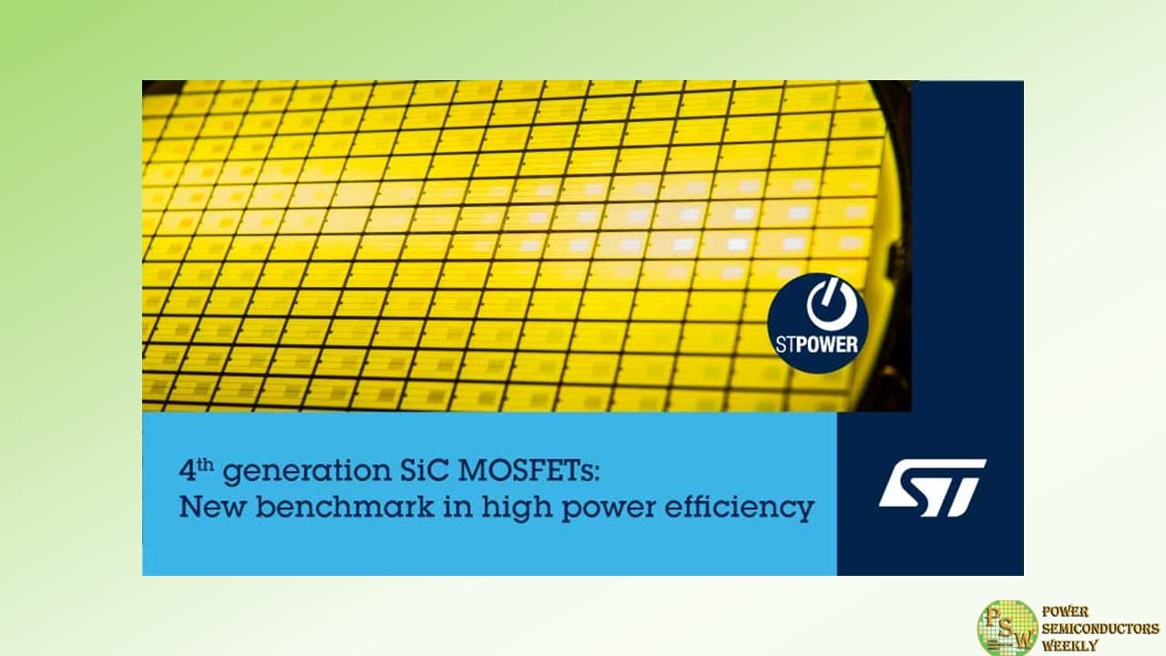 STMicroelectronics Introduced Generation 4 STPOWER SiC MOSFET Technology