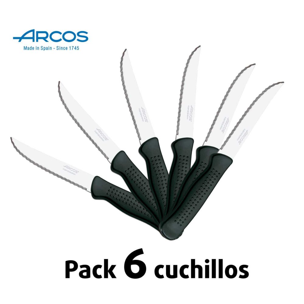 Pack Arcos Afilador manual con mango + Pack 4 cuchillos + Tijeras
