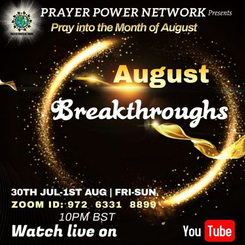 Month Of August Prayer