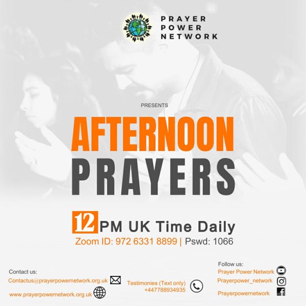 Daily Afternoon Prayers