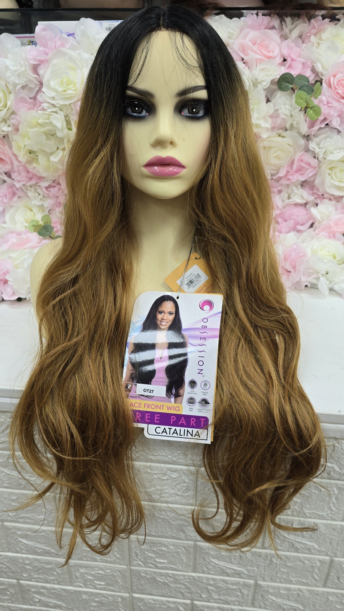 Obsession Lace Front Free Part long Hair Synthetic Wig Catalina