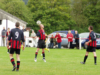 Alan Stocker (heading ball) was on target twice against Knighton Victoria