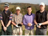 The winning team at the Golf Day