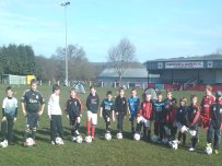 Presteigne St Andrews FC Some of the youngsters who enjoyed the soccer school
