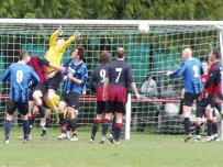 The Reserves under pressure against Talgarth Rovers
