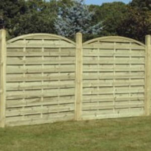 arch horizontal panel fencing sample