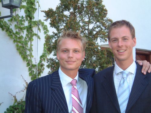 Jan en Oskar in 2003_homostel_ouderschap