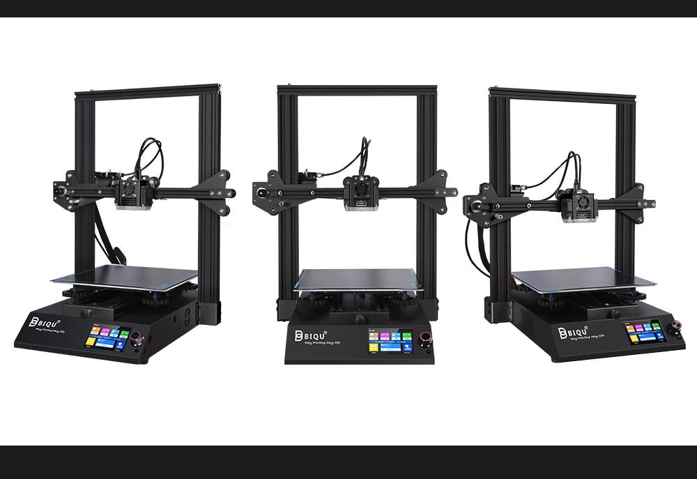 BIQU B1 3D printer fra forskellige vinkler