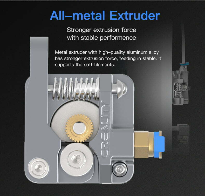 All metal extruder