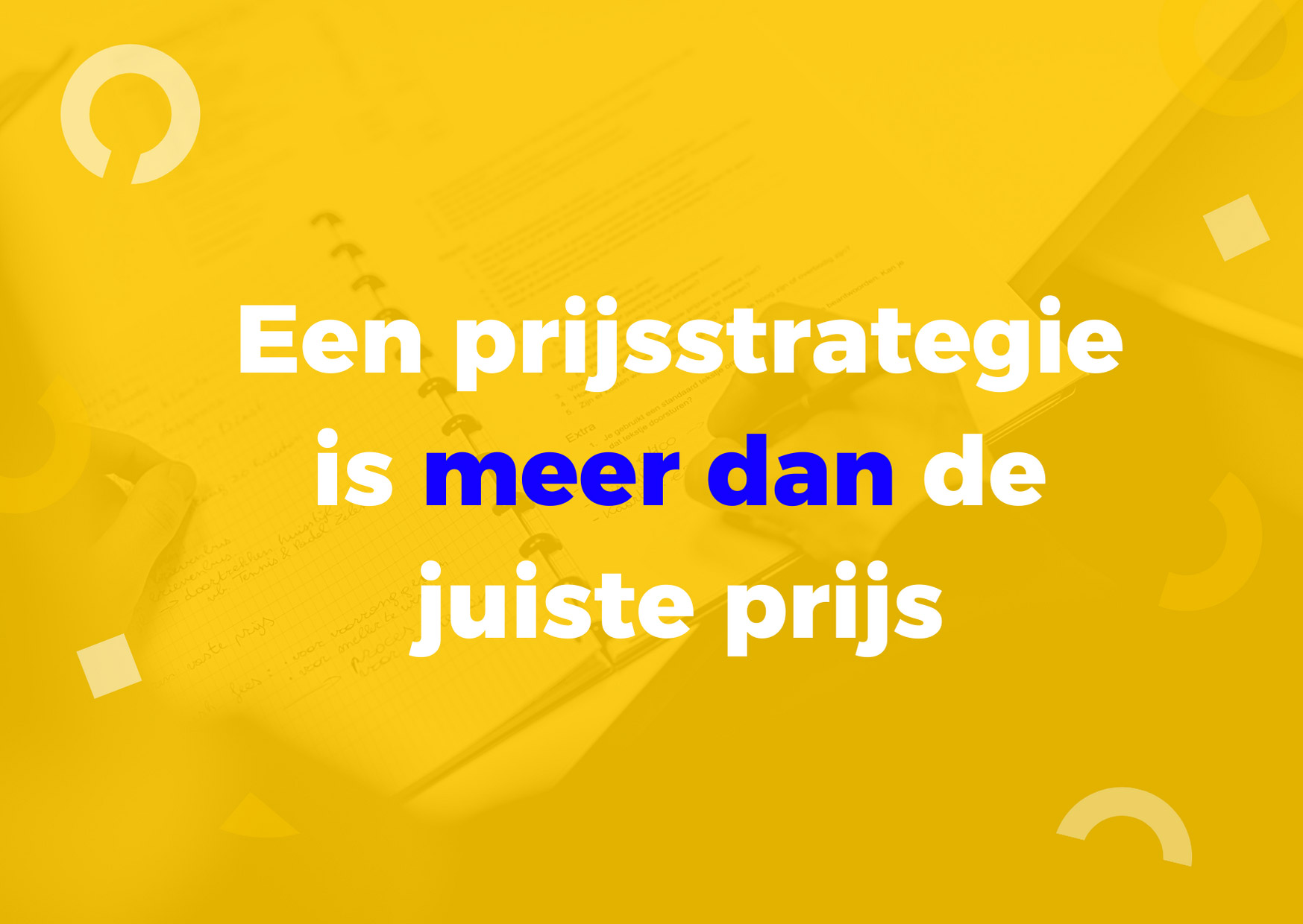 Prijsstrategie coach