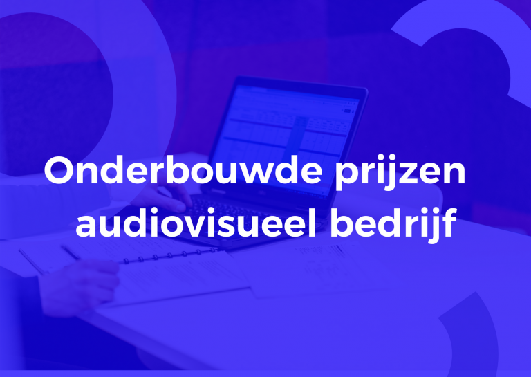 Onderbouwde prijzen voor een audiovisueel bedrijf