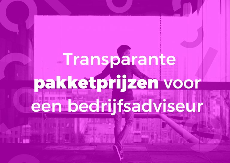 Transparante pakketprijzen voor een bedrijfsadviseur