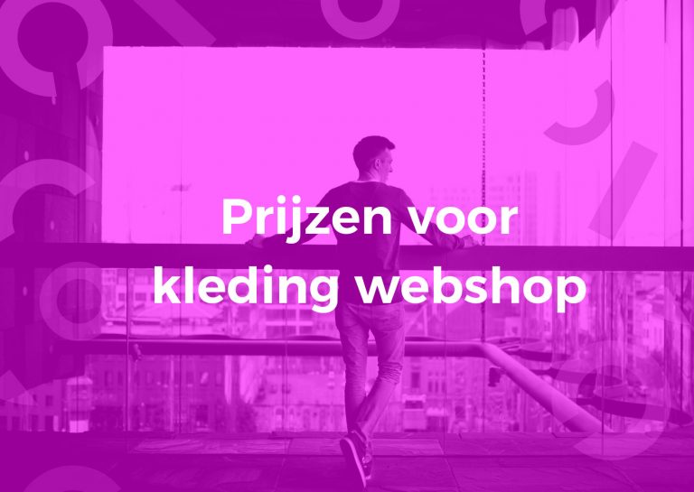 Prijzen voor kleding webshop