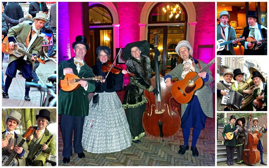 Boek het veelzijdige Dickens Muzikanten Ensemble voor betoverende kerstklanken! Solo, duo, trio, of kwartet. Flexibele speeltijden. Maak uw evenement magisch!