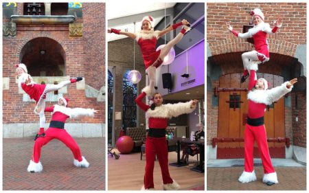 Betover je kerstevenement met de unieke grond acrobatiek show van de Kerst Acrobaten. Interactief, feestelijk en magisch entertainment. Boek nu!