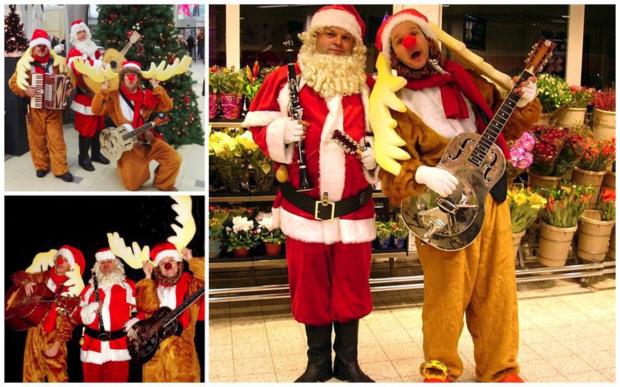 Boek de Magische Kerstman met Rendieren voor betoverend kerstentertainment! Duo of trio, met meerstemmige kerstliedjes, flexibele speeltijden. Maak uw evenement onvergetelijk!
