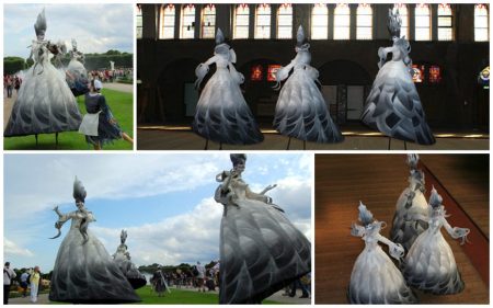 Beleef Theater op Stelten: Elegante Dames Steltenlopers met een Vleugje Humor en Klasse!