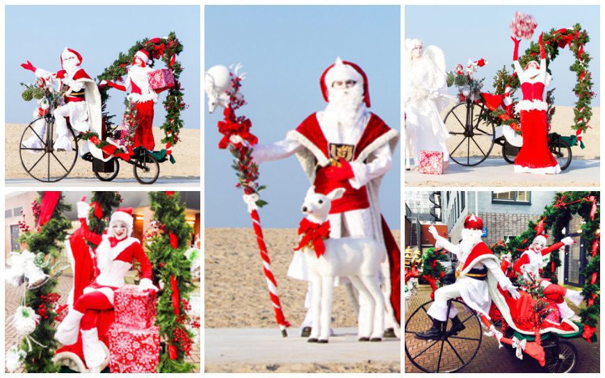 Ervaar de magie van de Vrolijke Kerst Fiets - een hartverwarmende tour met de Kerstman, Bambi en het vrolijke Kerstelfje!