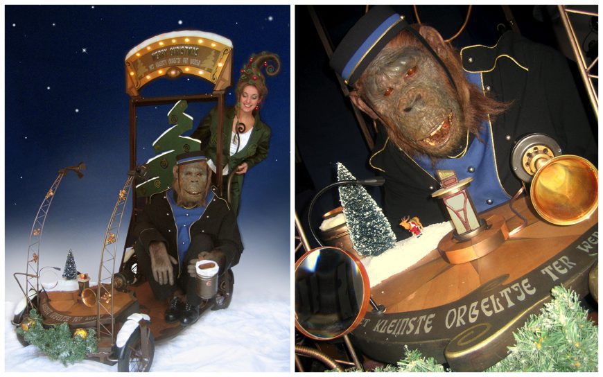 Aap met het Kleinste Orgeltje