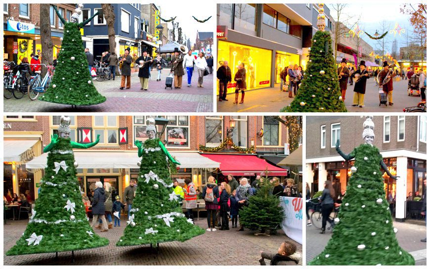 Magische Kerstbomen Steltenlopers: Betovering voor uw evenement! Breng de feestelijke sfeer tot leven met deze betoverende act.