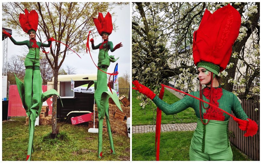 Prachtige Tulpen op Stelten: Betoverende Bloemenpracht Tulpen Steltenlopers voor Elke Gelegenheid. Boek Nu voor Magisch Entertainment!