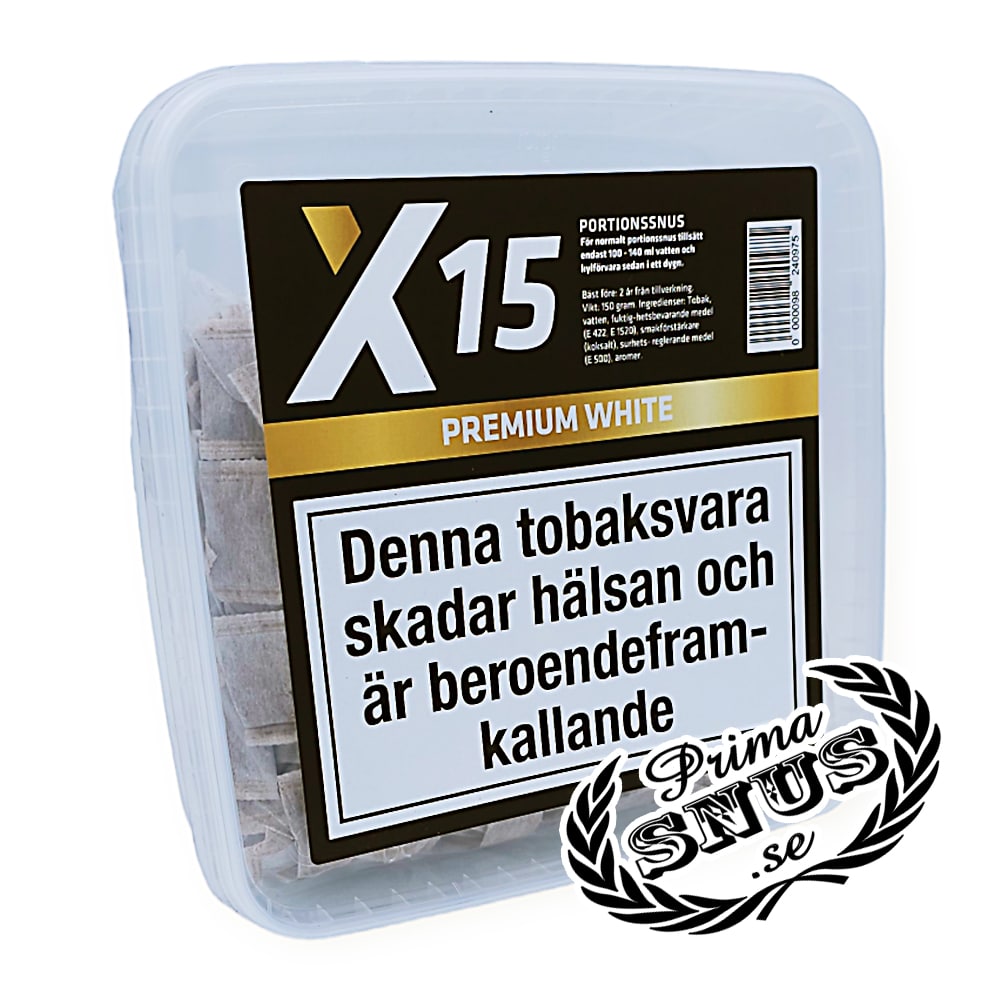 X-15 portion premium white