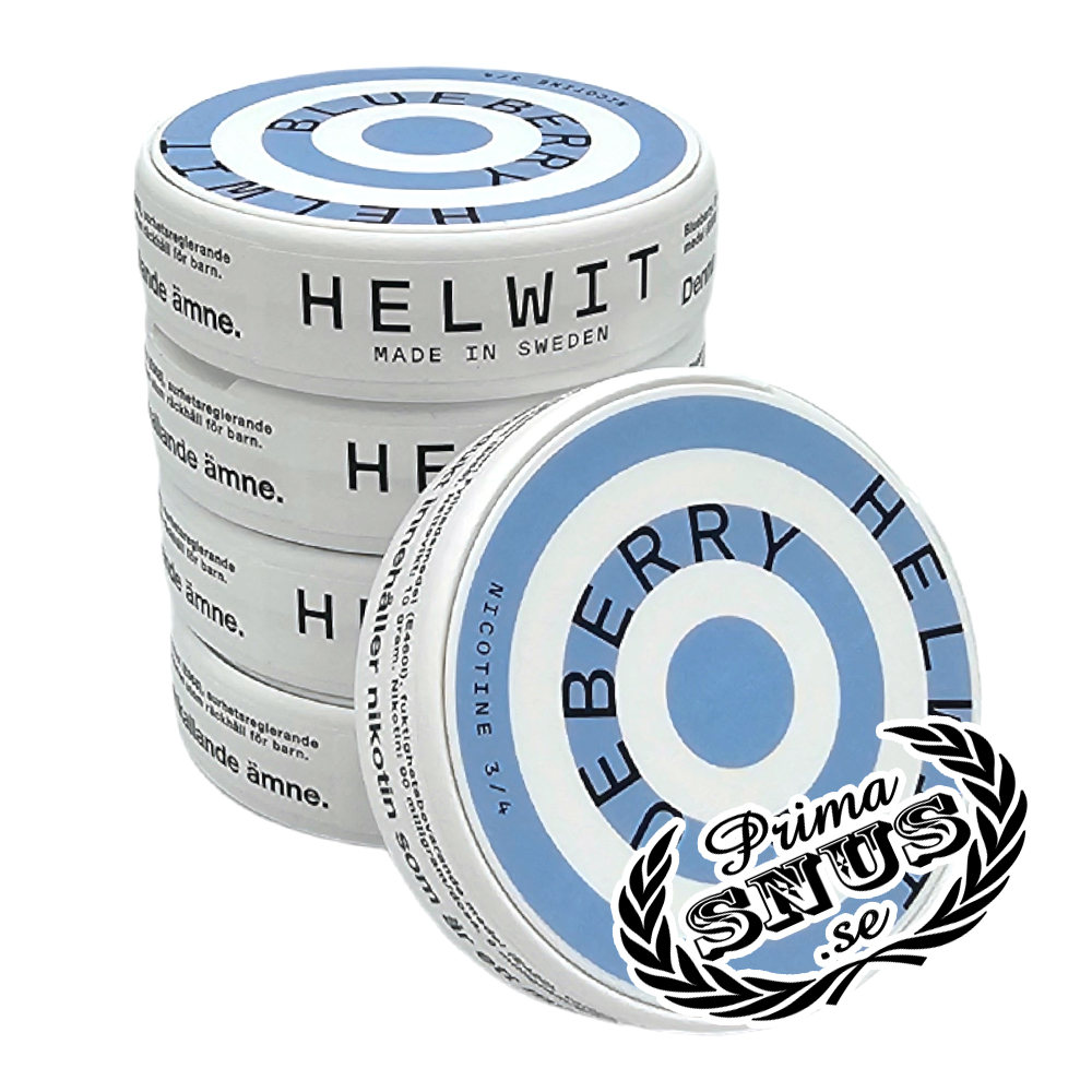 HELWIT Blueberry All White 5-pack