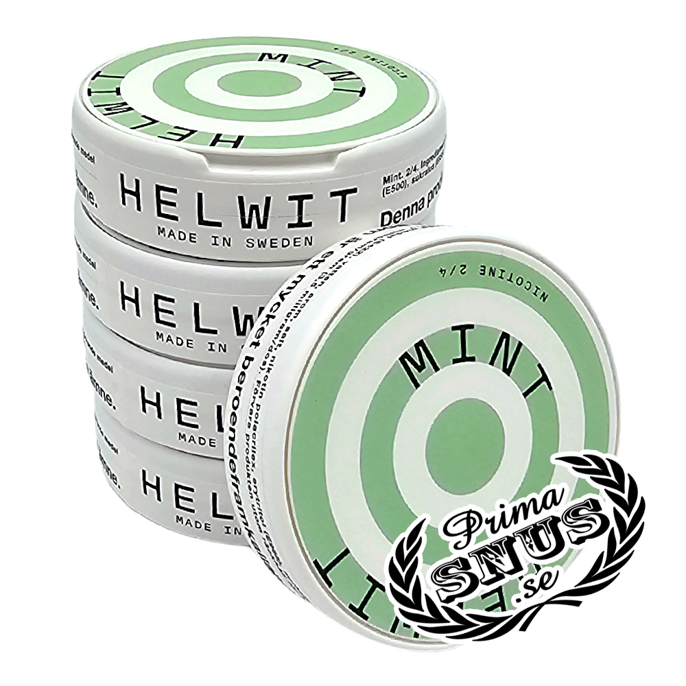 HELWIT Mint All White 5-pack