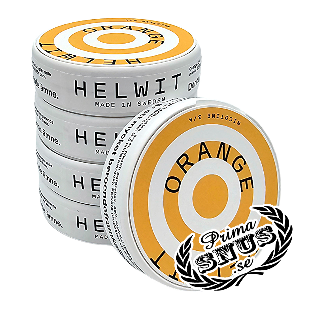 HELWIT Orange All White 5-pack