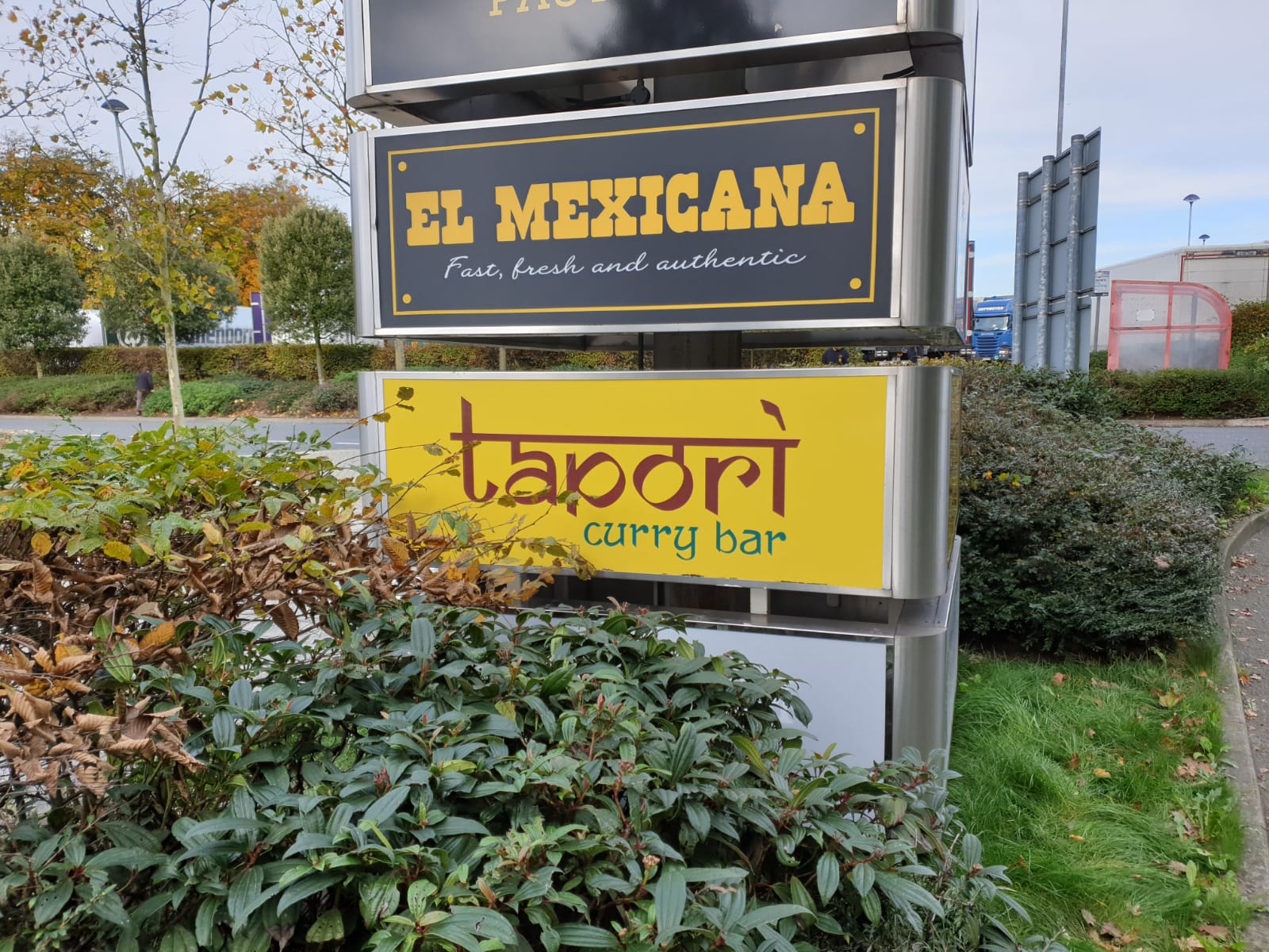 Restaurant graphics and signage