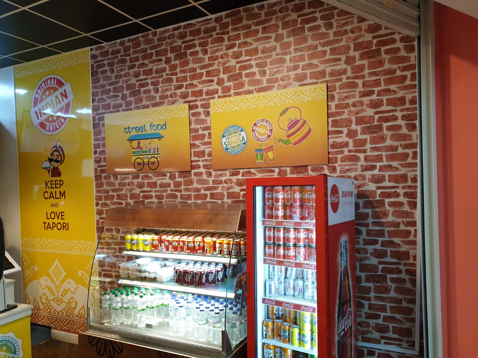 Restaurant graphics and signage