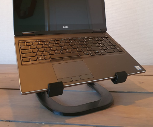 3D geprinte laptopstandaard