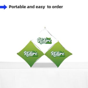 Triangular Small Grid Table Top Pop Up Display