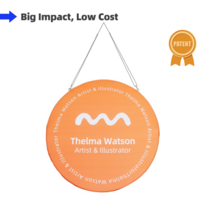 Vertical Disc Hanging Sign