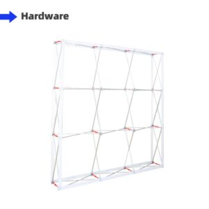 Double Sided Straight Fabric Popup Displays Frame