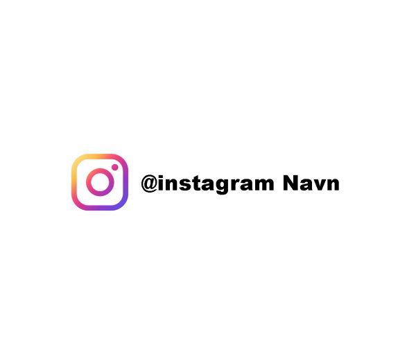 instagram media logo – med eget navn